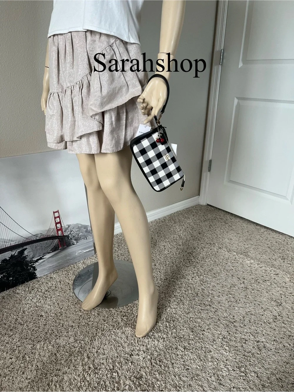 ✅Coach Nolita 19 With Gingham Print